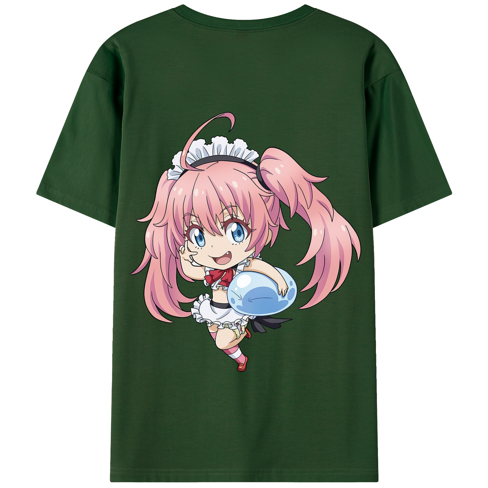 （画像用） 転スラ Regarding Reincarnated to Slime 綿100％半袖Tシャツ（背面プリント）
